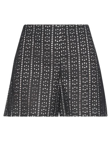 Leal Daccarett Woman Shorts & Bermuda Shorts Black Size 4 Cotton, Polyamide, Elastane In Black