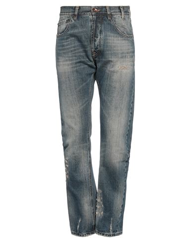 Novemb3r Man Jeans Blue Size 33 Cotton, Polyester In Blue