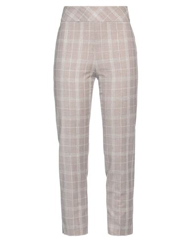 Lorena Antoniazzi Woman Pants Taupe Size 0 Virgin Wool, Viscose, Linen, Elastane In Grey