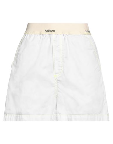 Haikure Woman Shorts & Bermuda Shorts White Size S Cotton, Elastane