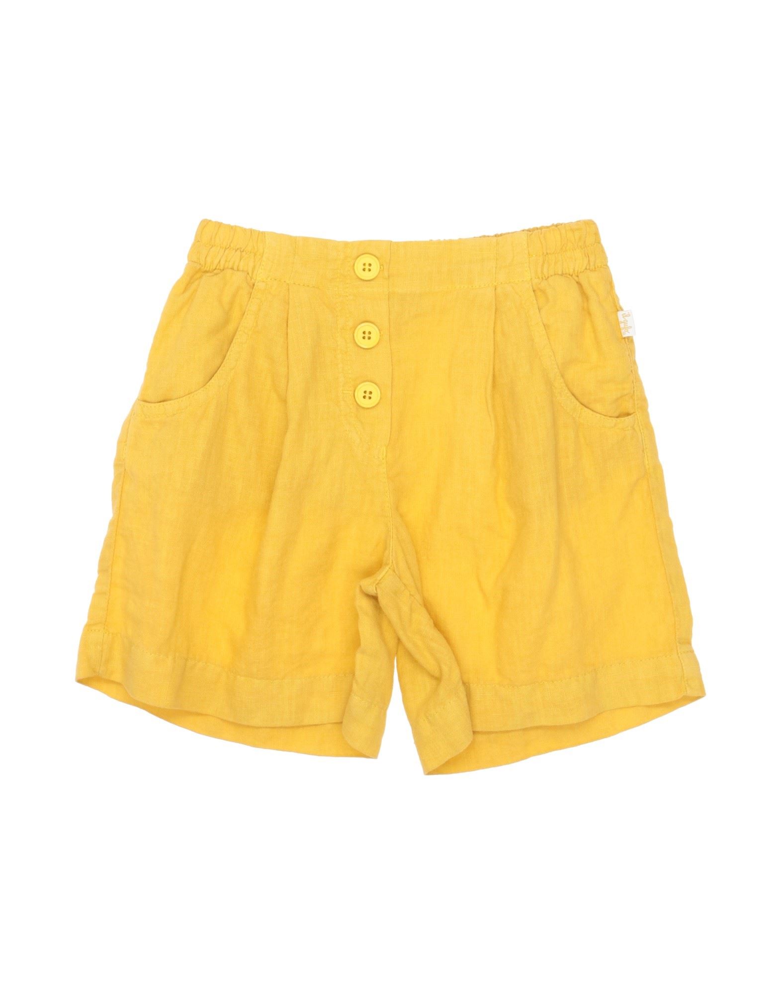 Il Gufo Kids'  Toddler Girl Shorts & Bermuda Shorts Ocher Size 6 Linen In Yellow
