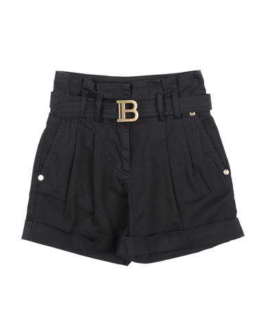 Balmain Babies'  Toddler Girl Shorts & Bermuda Shorts Black Size 6 Cotton, Elastane