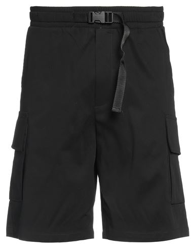 Woc Writing On Cover Man Shorts & Bermuda Shorts Black Size S Cotton, Elastane