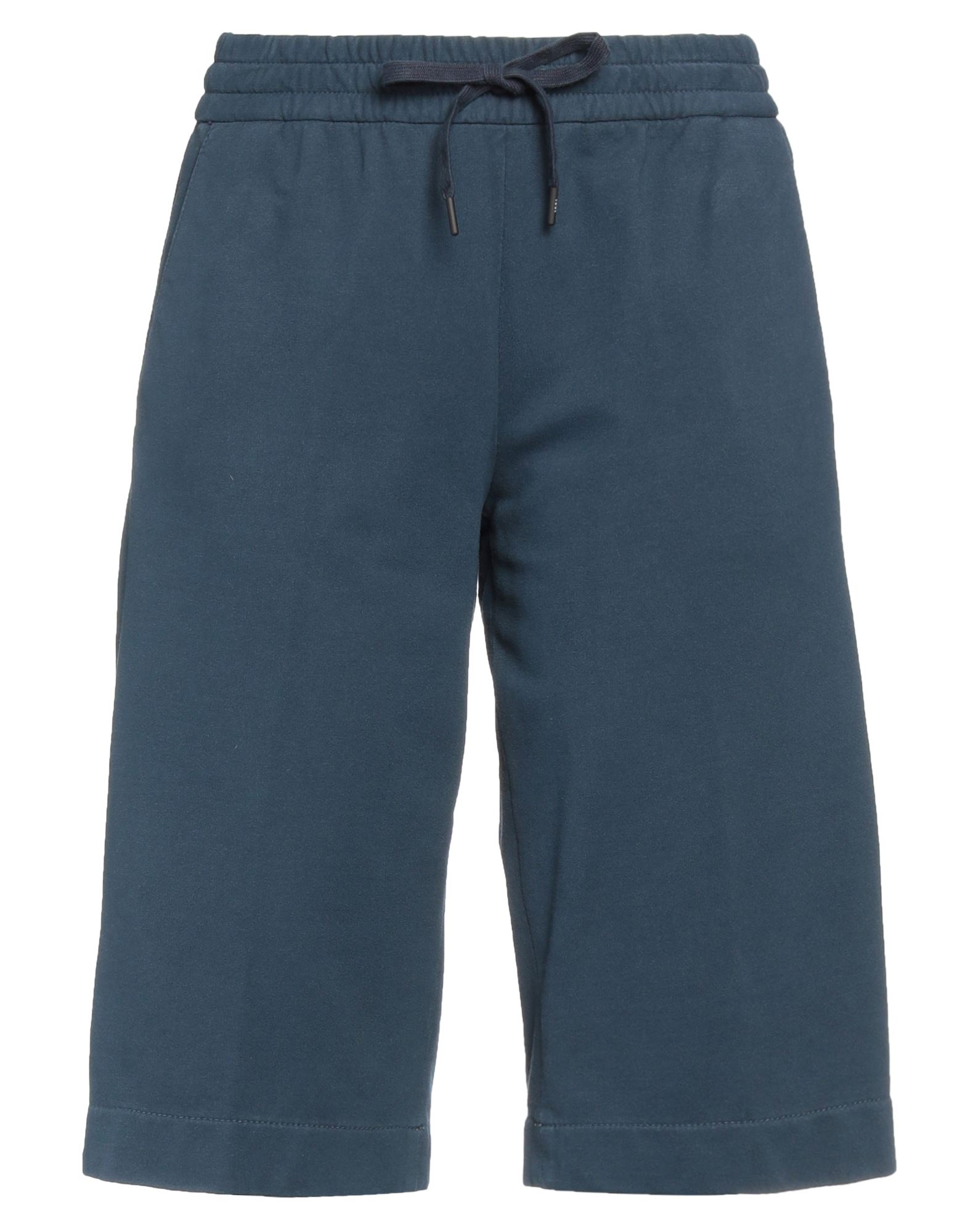 Circolo 1901 Woman Shorts & Bermuda Shorts Navy Blue Size L Cotton, Elastane