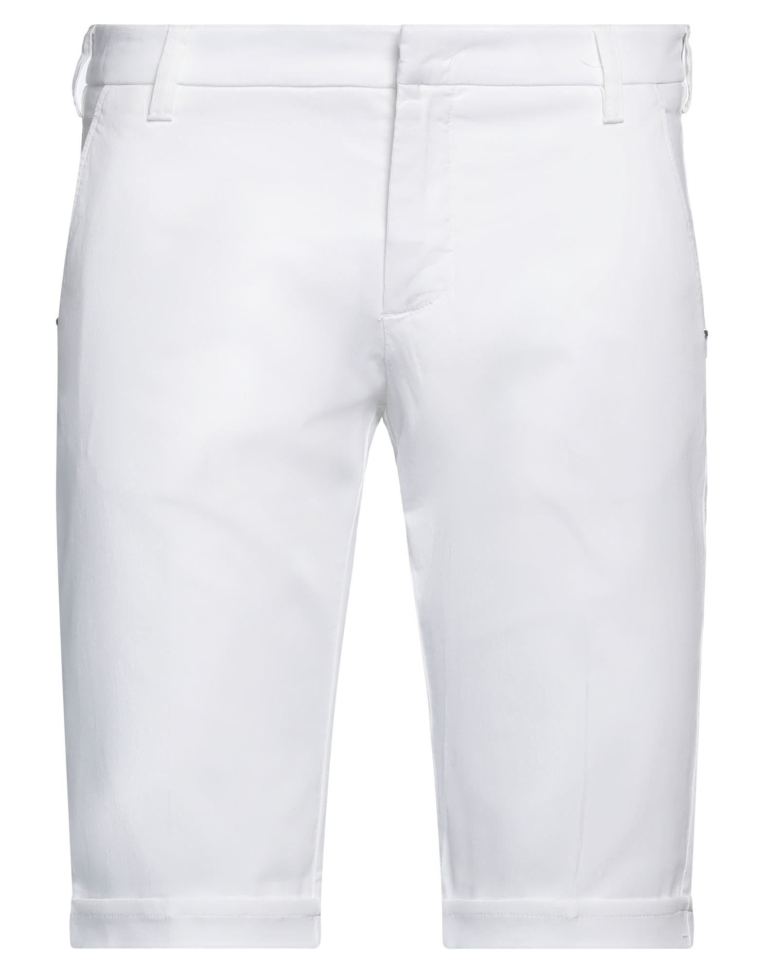Entre Amis Man Shorts & Bermuda Shorts White Size 32 Linen, Cotton, Elastane