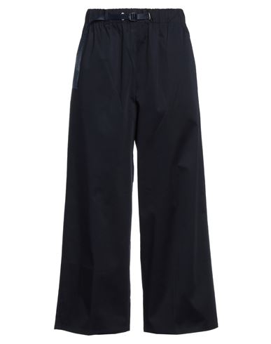 White Sand Woman Pants Midnight Blue Size 4 Cotton, Elastane