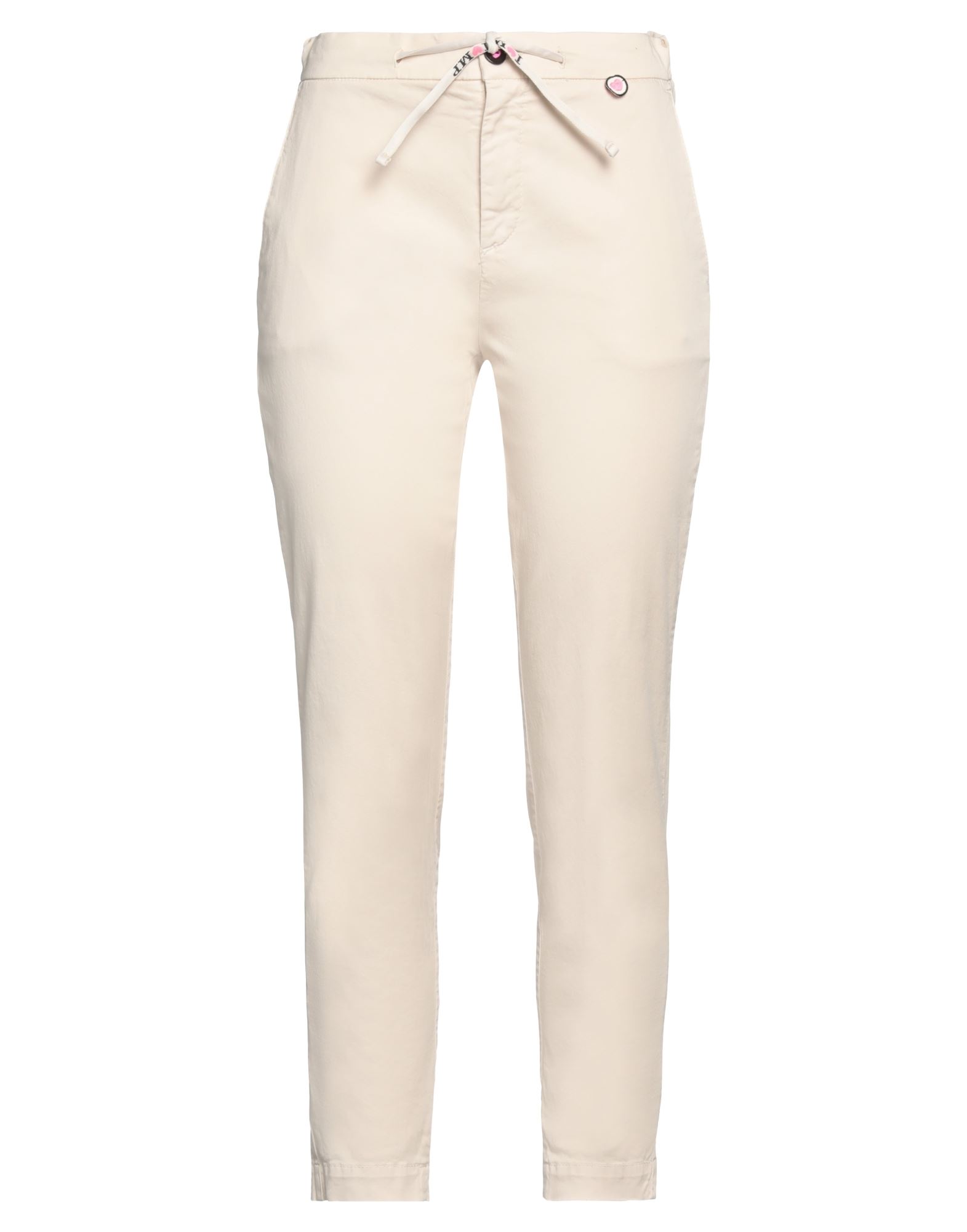Shop I Love Mp Woman Pants Ivory Size 29 Cotton, Elastane In White