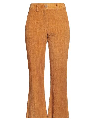 Momoní Woman Pants Marigold Size 10 Cotton, Elastane In Yellow