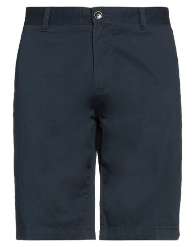Altatensione Man Shorts & Bermuda Shorts Midnight Blue Size 38 Cotton