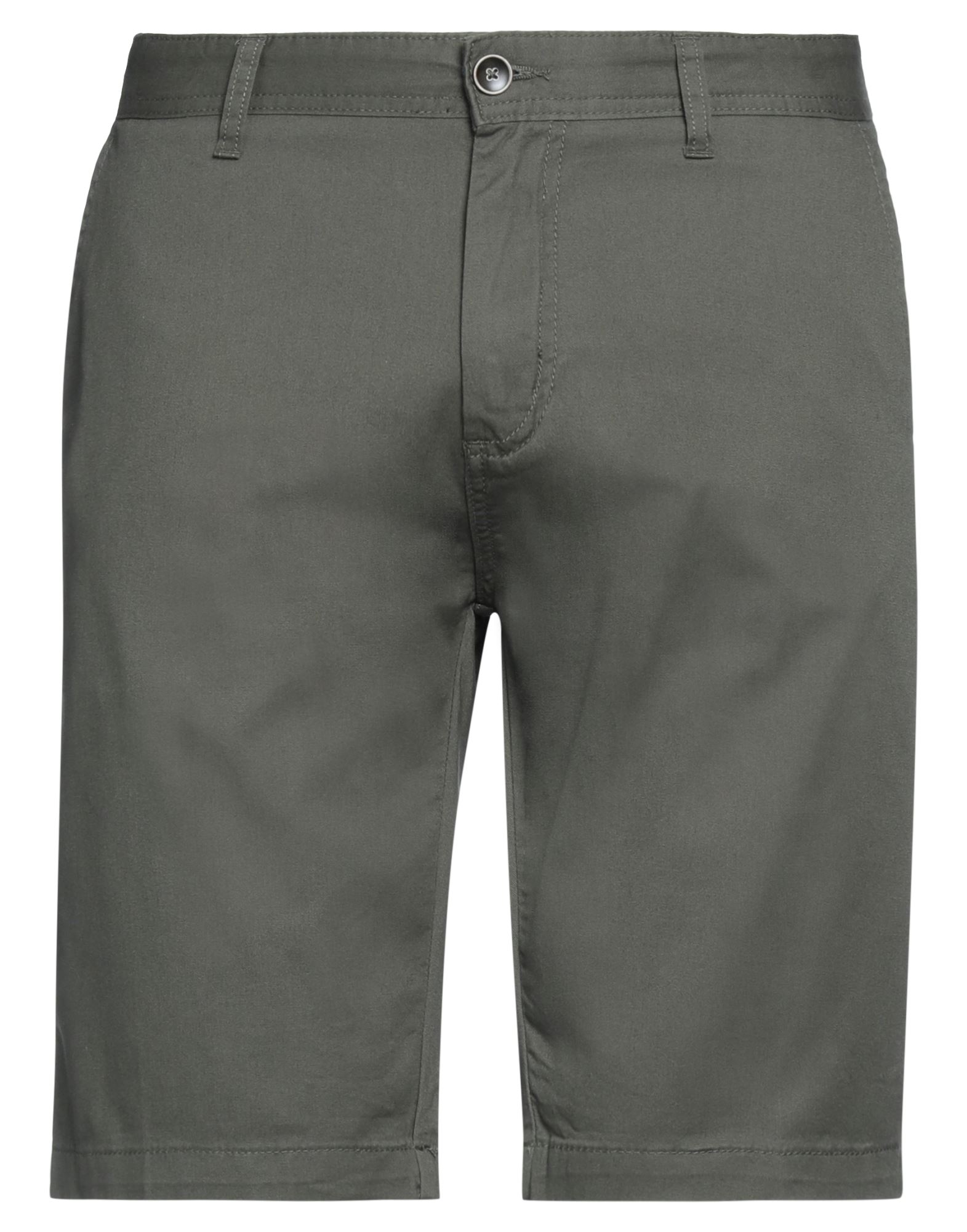 Altatensione Man Shorts & Bermuda Shorts Military Green Size 34 Cotton