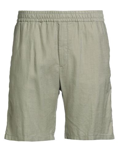 Windsor . Man Shorts & Bermuda Shorts Sage Green Size 40 Linen, Lyocell, Elastane