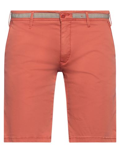Mmx Man Shorts & Bermuda Shorts Orange Size 30 Organic Cotton, Tencel, Elastane