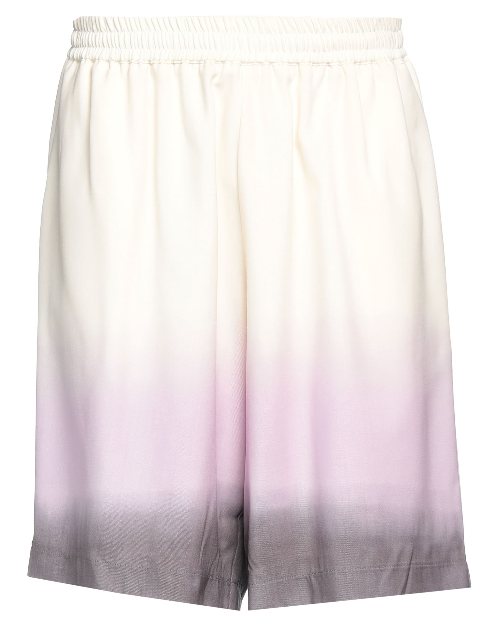 Bonsai Man Shorts & Bermuda Shorts Ivory Size L Virgin Wool, Elastane In White