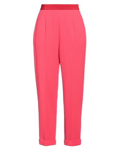 Delpozo Woman Pants Fuchsia Size 10 Virgin Wool, Cotton, Viscose In Pink