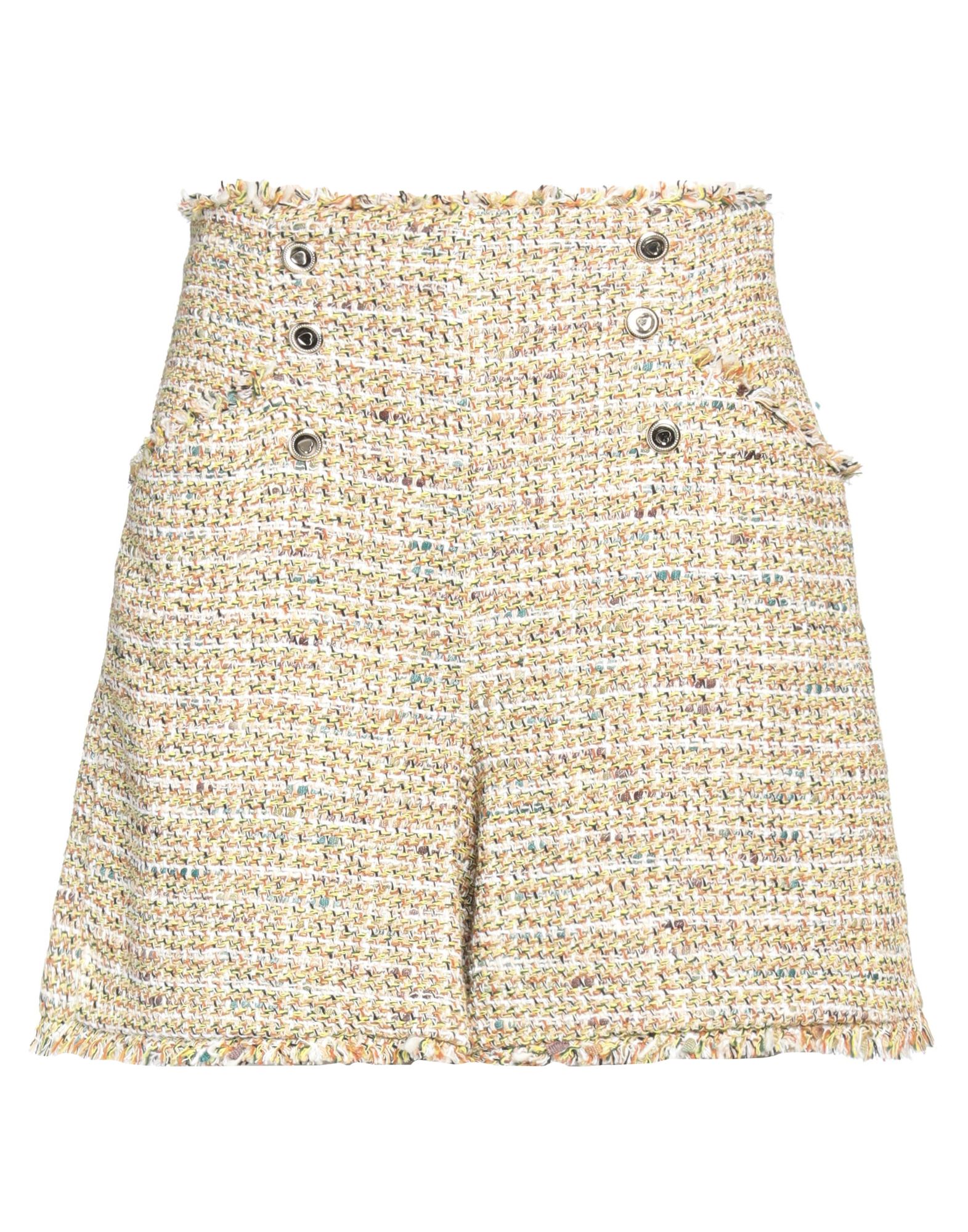 I Blues Woman Shorts & Bermuda Shorts White Size 6 Cotton, Polyester, Polyamide, Viscose, Acrylic