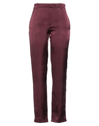 N°21 Woman Pants Burgundy Size 2 Cupro In Red