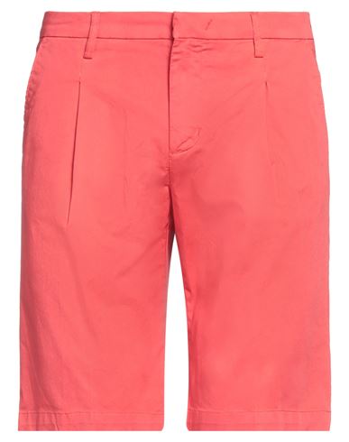 Entre Amis Man Shorts & Bermuda Shorts Coral Size 28 Cotton, Elastane In Red