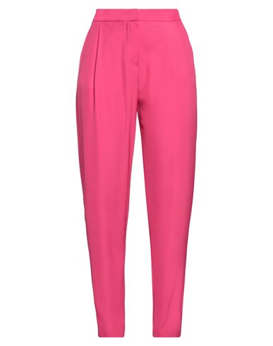 Maryley Woman Pants Fuchsia Size 4 Polyester, Elastane In Pink