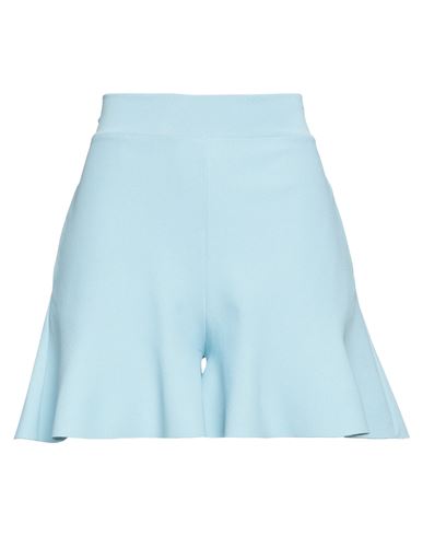 Stella Mccartney Woman Shorts & Bermuda Shorts Light Blue Size 2-4 Viscose, Polyester