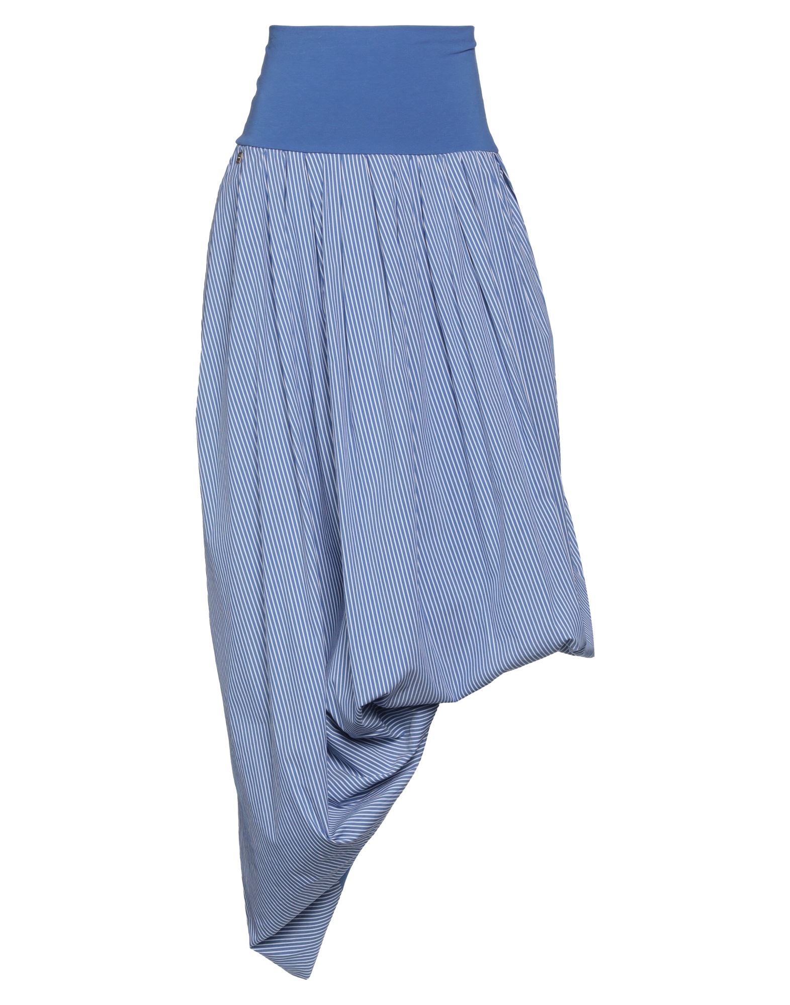 Manila Grace Midi Skirts In Blue