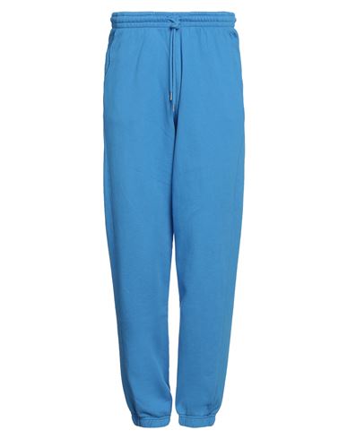 Shop Colorful Standard Man Pants Azure Size L Cotton In Blue