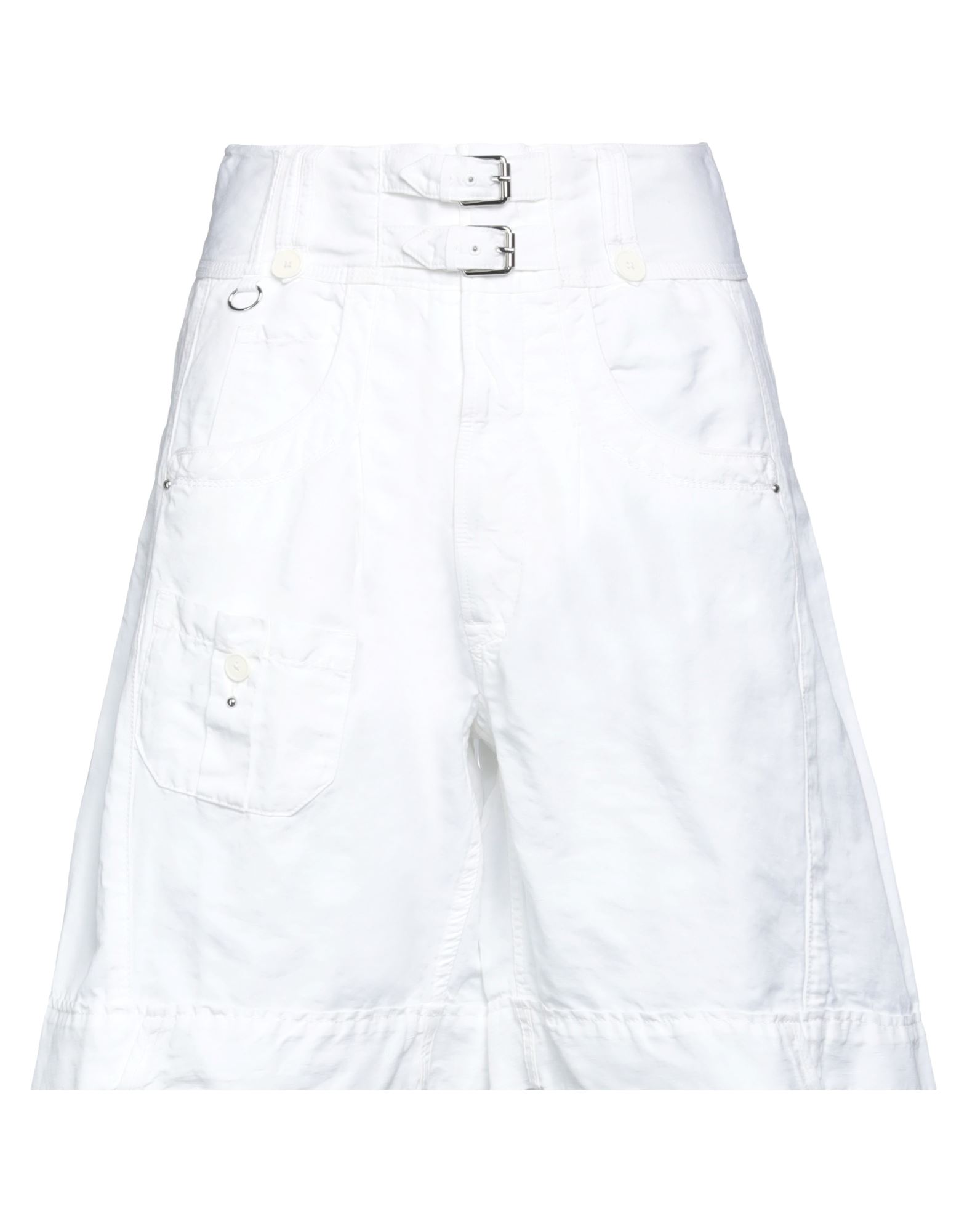 High Woman Shorts & Bermuda Shorts White Size 4 Hemp, Cotton, Cupro