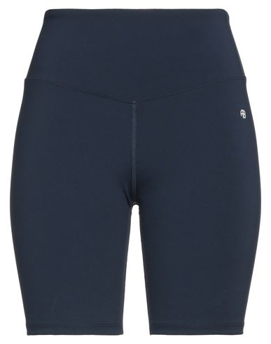 ANINE BING ANINE BING WOMAN SHORTS & BERMUDA SHORTS MIDNIGHT BLUE SIZE L POLYAMIDE, ELASTANE 