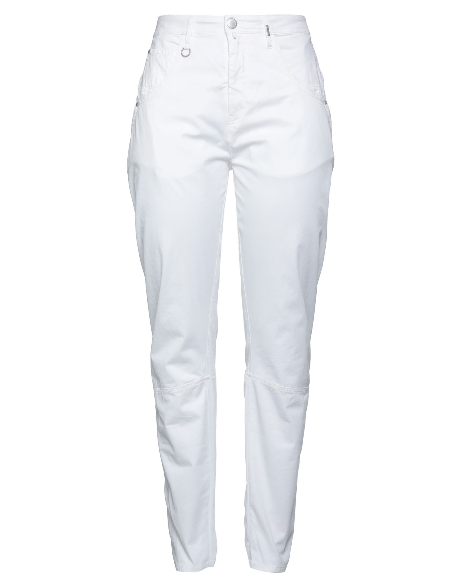 High Pants In White