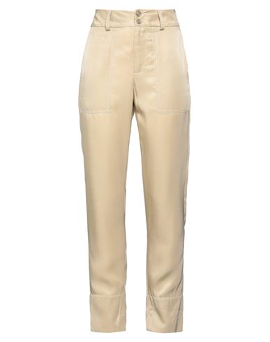 Victor Victoria Woman Pants Sand Size 4 Viscose, Cupro In Beige