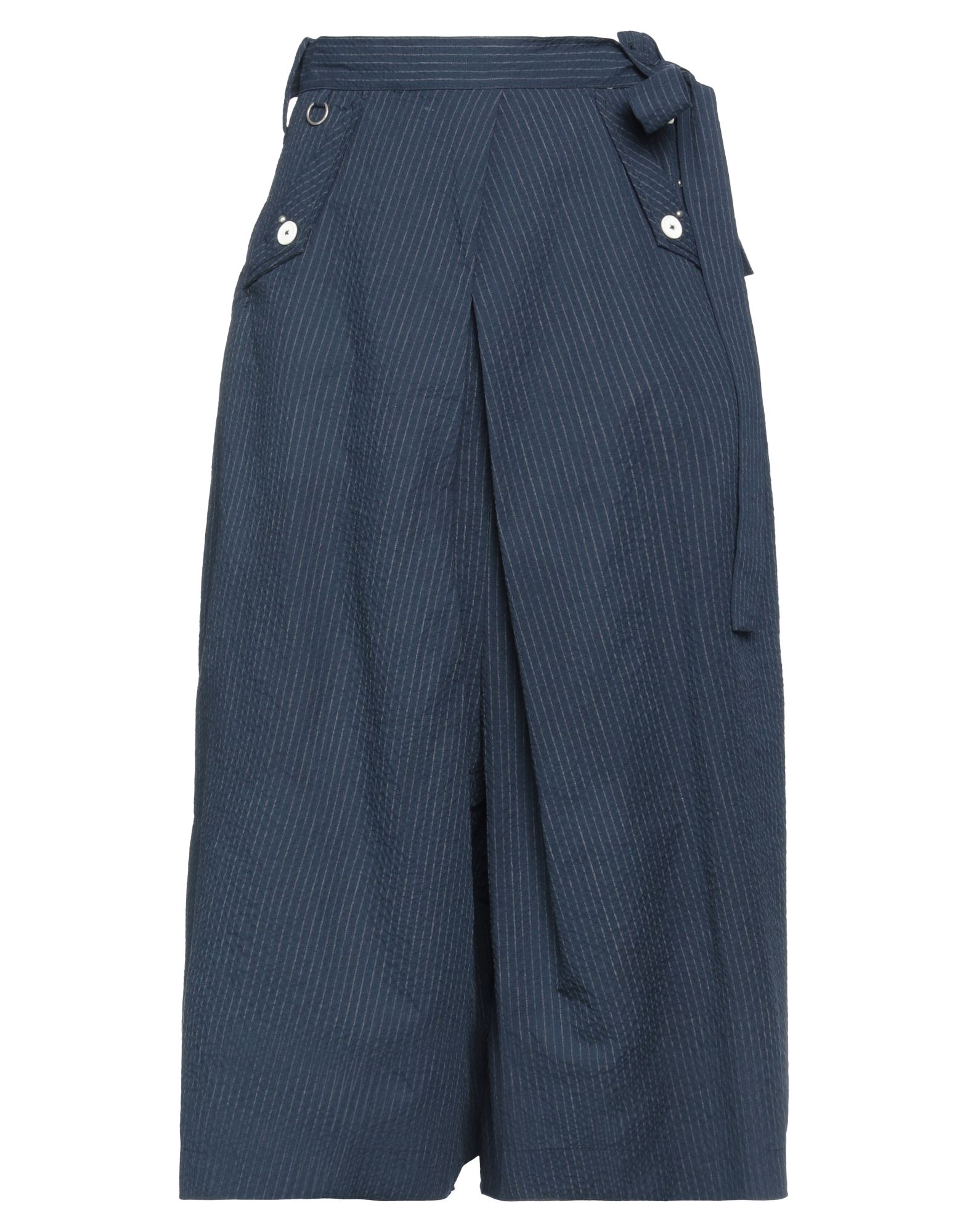 High Cropped Pants In Navy Blue