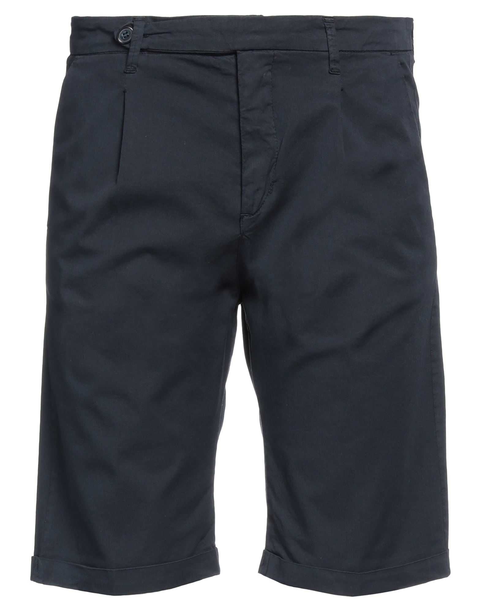 Alpha Studio Man Shorts & Bermuda Shorts Midnight Blue Size 34 Cotton, Viscose, Elastane