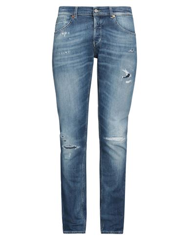 Dondup Man Jeans Blue Size 34 Organic Cotton, Recycled Elastane