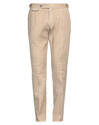 Lardini Man Pants Sand Size 34 Linen, Cotton, Elastane In Beige