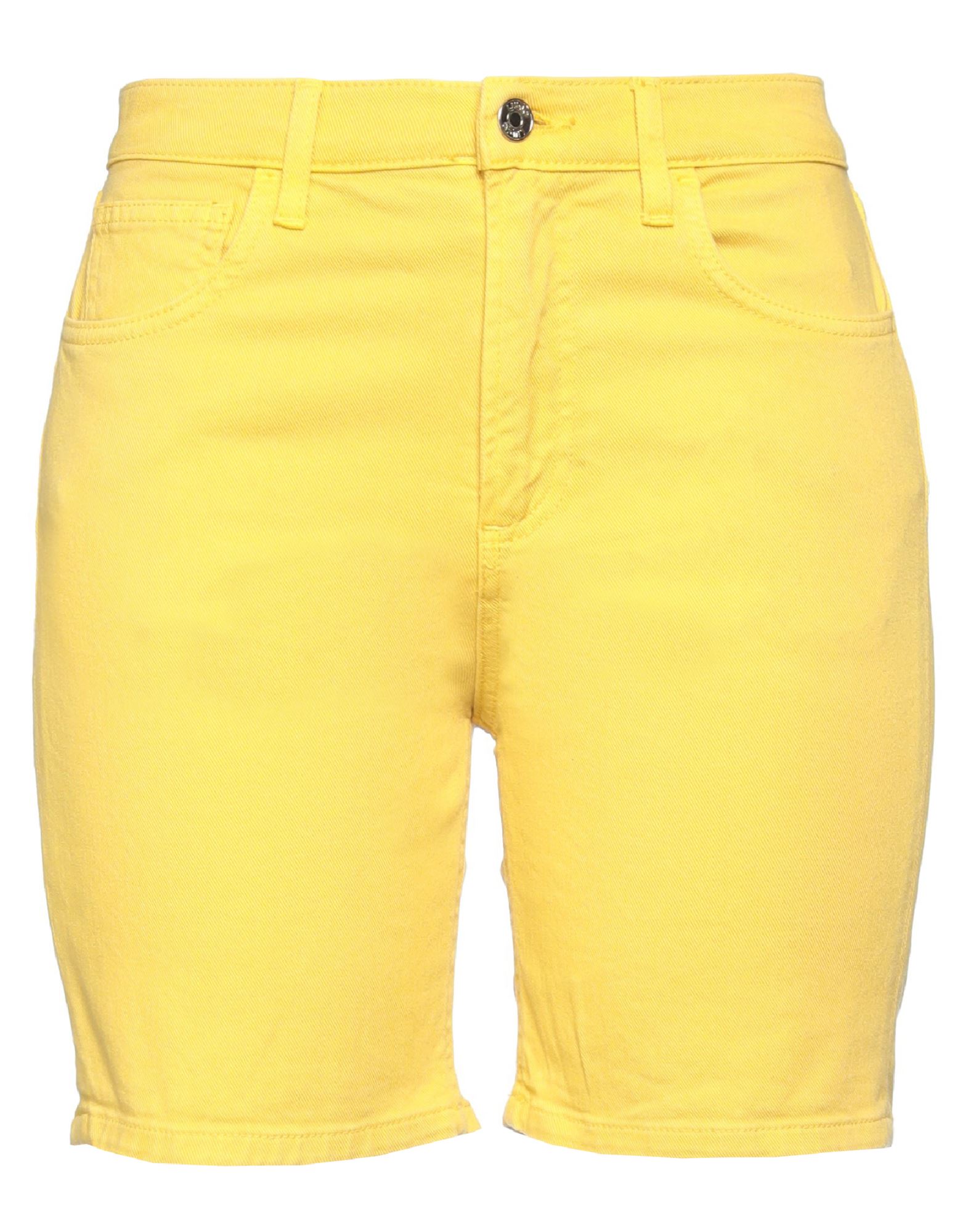 Liu •jo Denim Shorts In Yellow