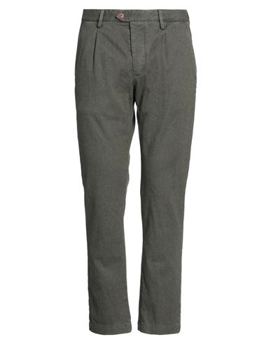 Modfitters Man Pants Dark Green Size 34 Cotton, Polyester, Viscose, Elastane In Gray
