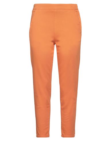 Federica Tosi Woman Pants Orange Size 26 Cotton, Elastane