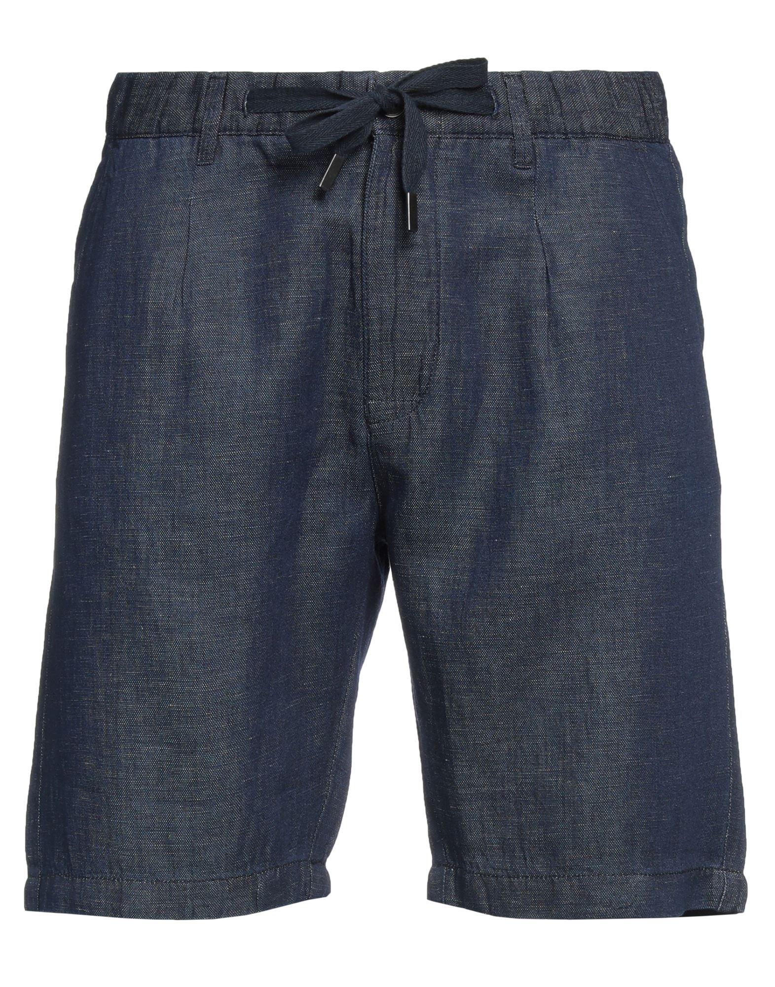 Alley Docks 963 Man Shorts & Bermuda Shorts Midnight Blue Size 38 Cotton, Linen