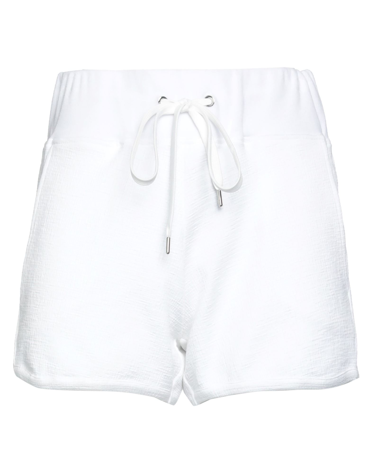 Eleventy Woman Shorts & Bermuda Shorts White Size Xs Cotton, Polyamide, Elastane, Polyester
