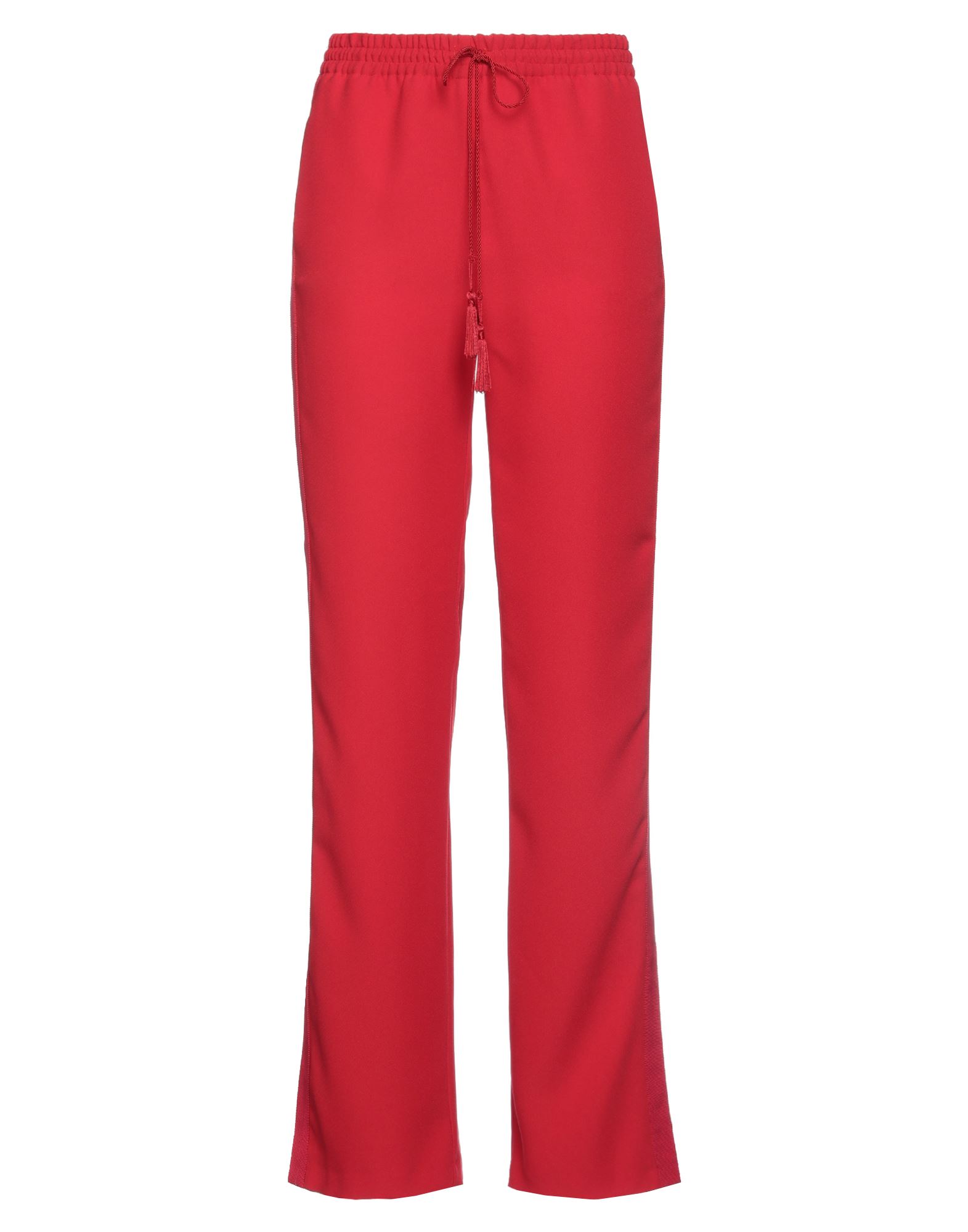Ermanno Firenze Woman Pants Red Size 2 Polyester, Cotton, Viscose