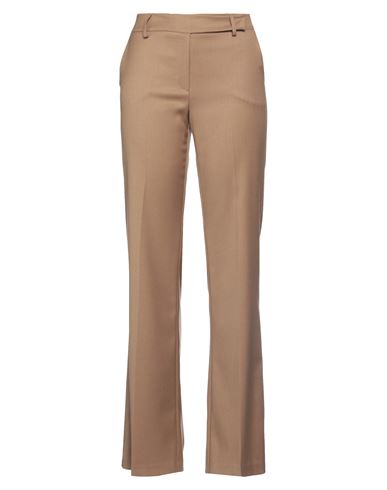 Olla Parèg Olla Parég Woman Pants Camel Size 8 Polyester, Viscose, Elastane In Beige