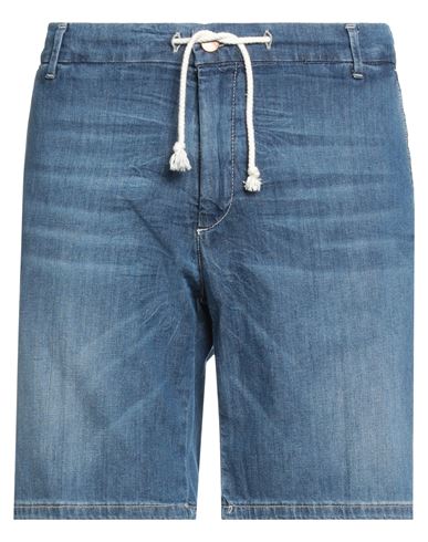 Enjoy Brand+jeans Man Denim Shorts Blue Size 36 Cotton, Elastane