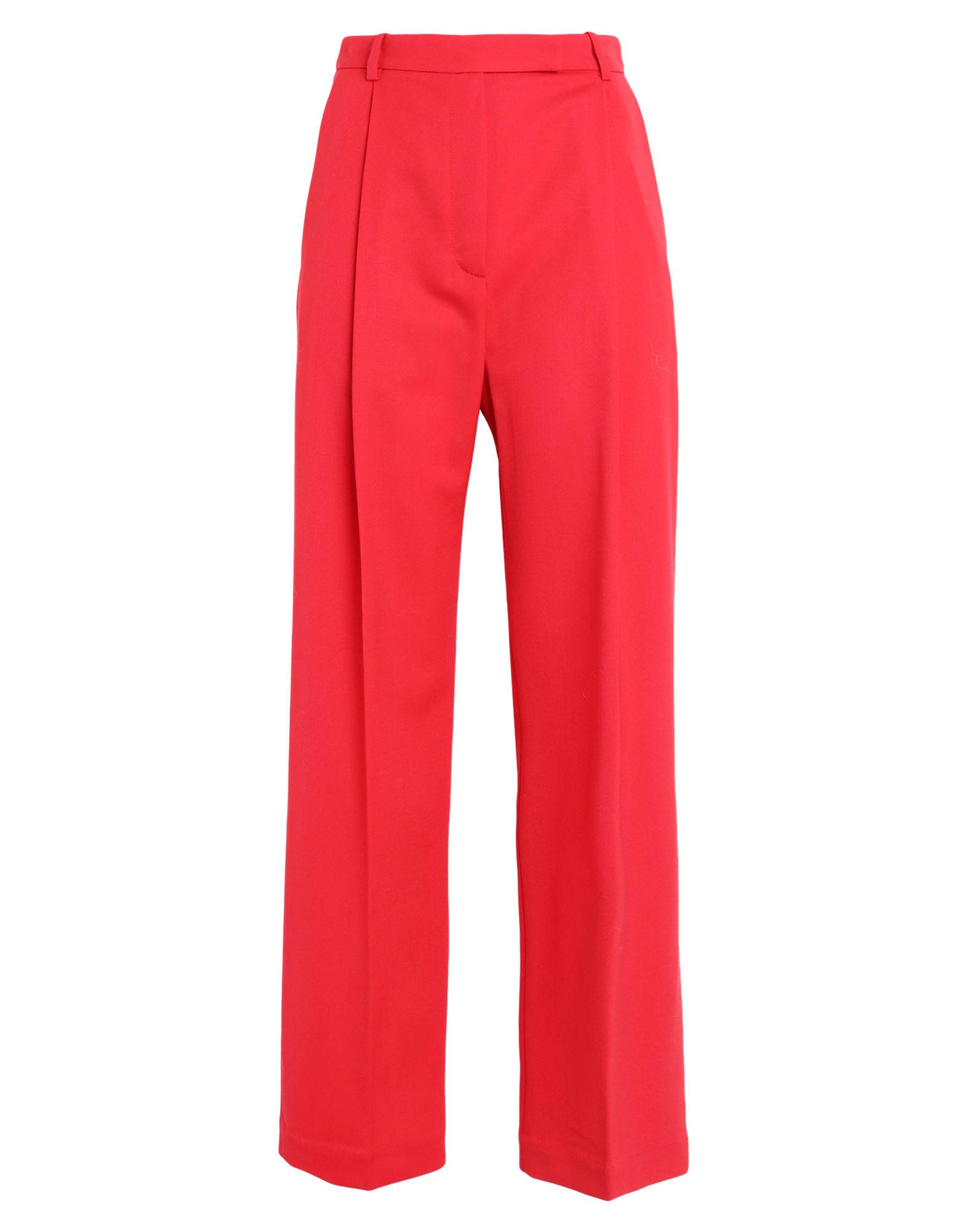 Other Stories &  Woman Pants Red Size 14 Polyester, Wool, Elastane