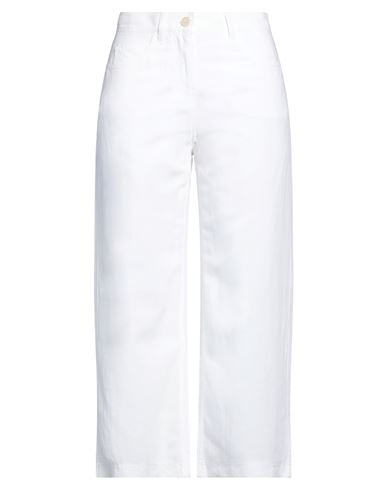 Gardeur Woman Pants White Size 4 Viscose, Linen