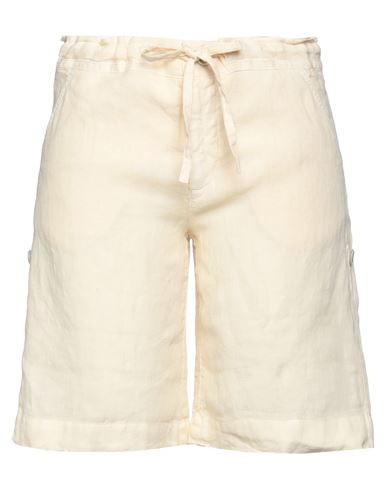 120% Lino Woman Shorts & Bermuda Shorts Beige Size 8 Linen