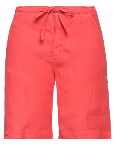 120% Lino Woman Shorts & Bermuda Shorts Red Size 8 Linen