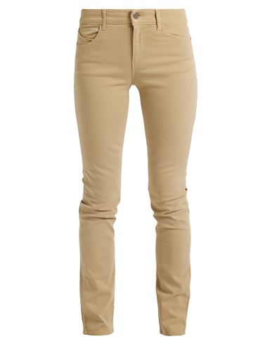 Emporio Armani Woman Denim Pants Beige Size 26 Cotton, Elastane