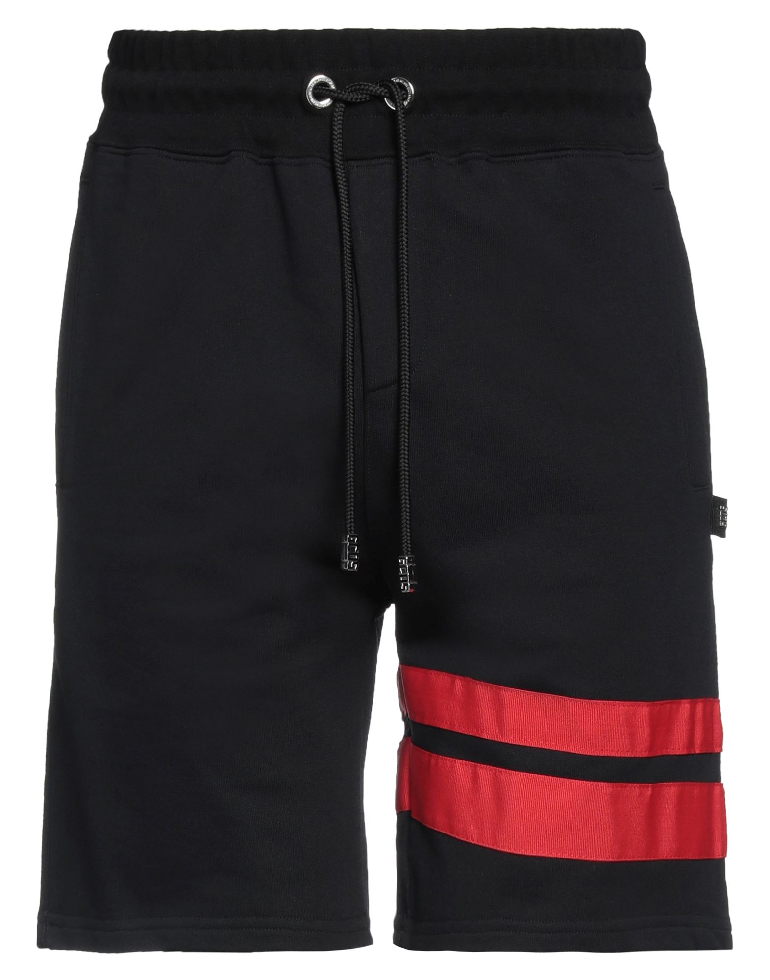 GCDS GCDS MAN SHORTS & BERMUDA SHORTS BLACK SIZE M COTTON 