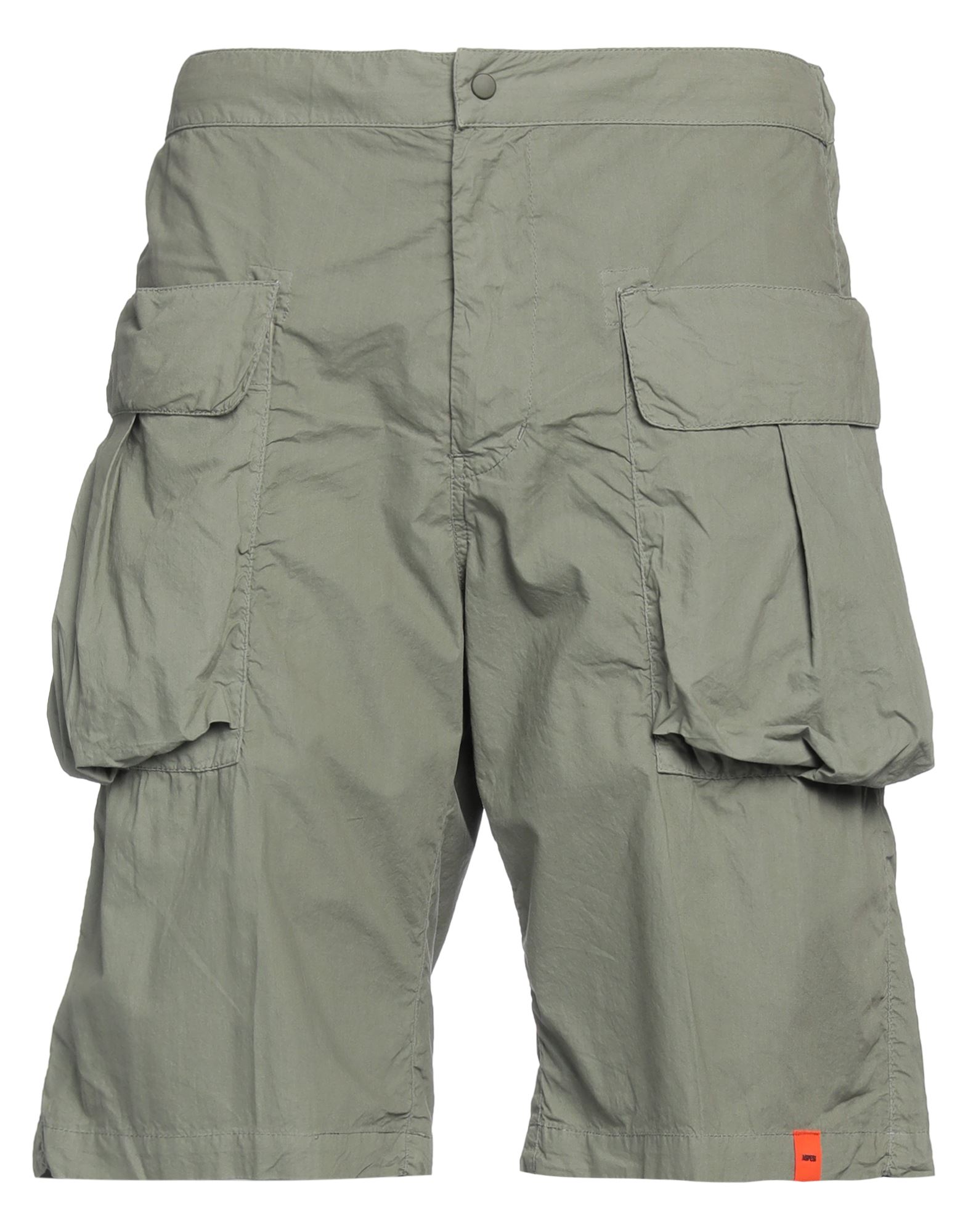 Aspesi Man Shorts & Bermuda Shorts Military Green Size 30 Cotton