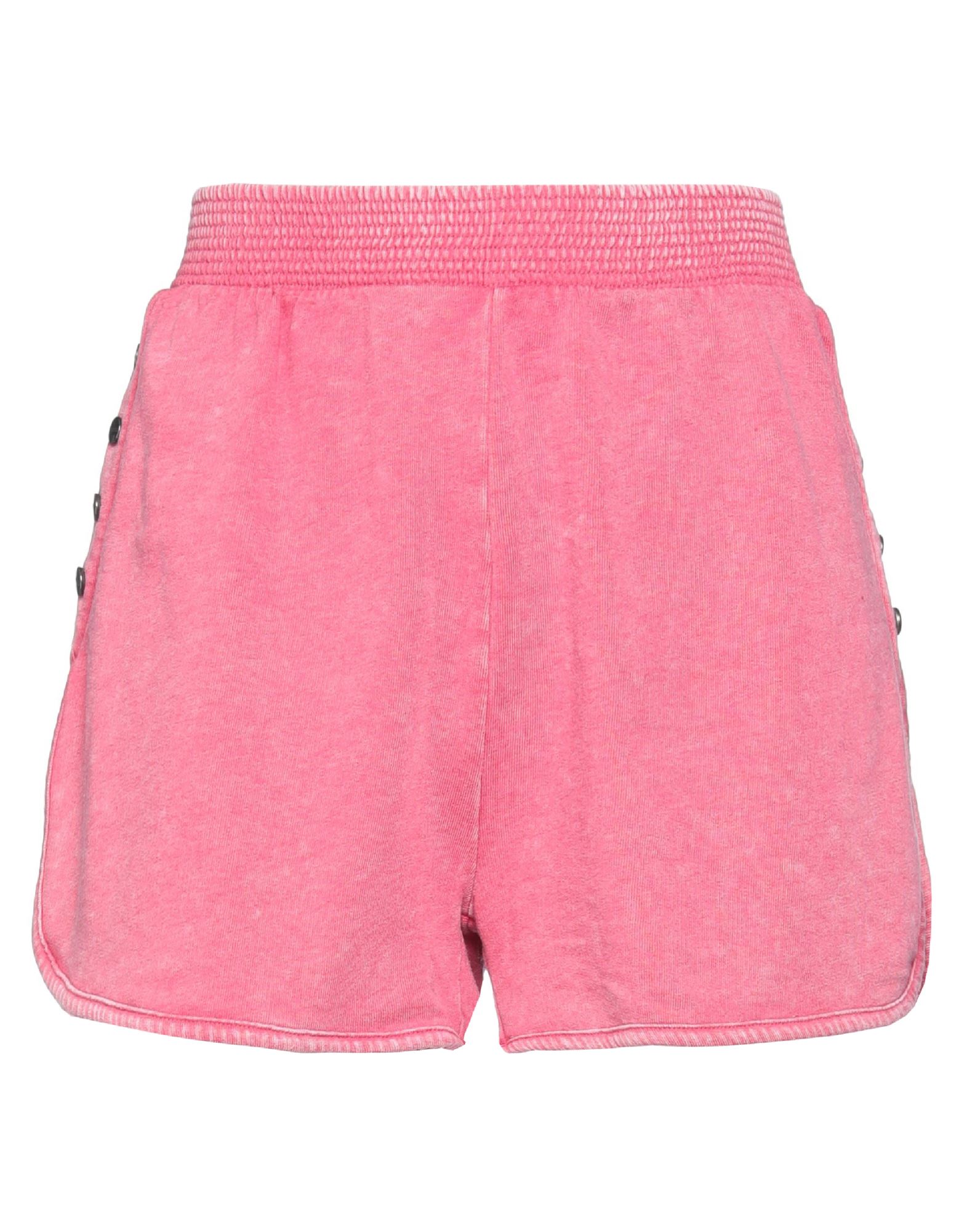 Guess Woman Shorts & Bermuda Shorts Fuchsia Size L Cotton, Polyester
