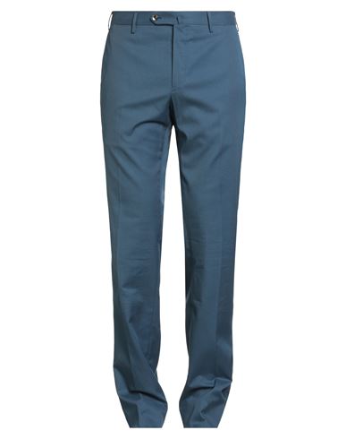 Pt Torino Man Pants Azure Size 42 Cotton In Blue
